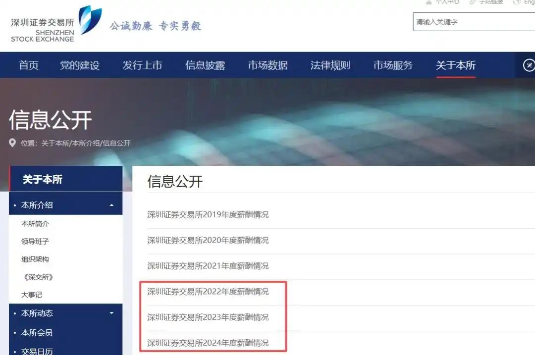深交所薪酬：2024年职工平均工资48.5万元